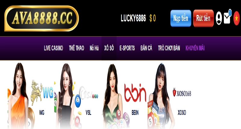 Cách vào cá cược xổ số tại nhà cái ava8888
