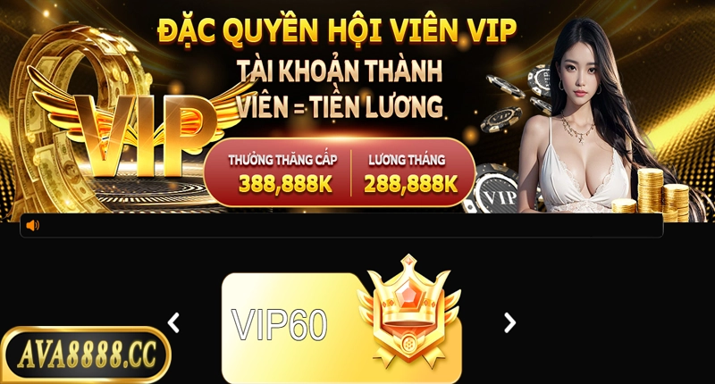 Khuyến mãi Ava8888 dnahf cho tài khoản VIP