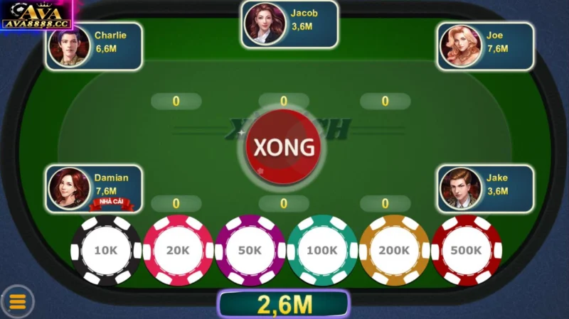 Xì dách cung cấp cho người chơi đa dạng lựa chọn mức cược khác nhau